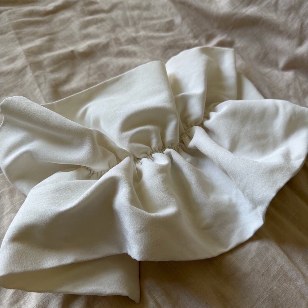 Zara White Strapless Peplum Blouse - Picture 4 of 6